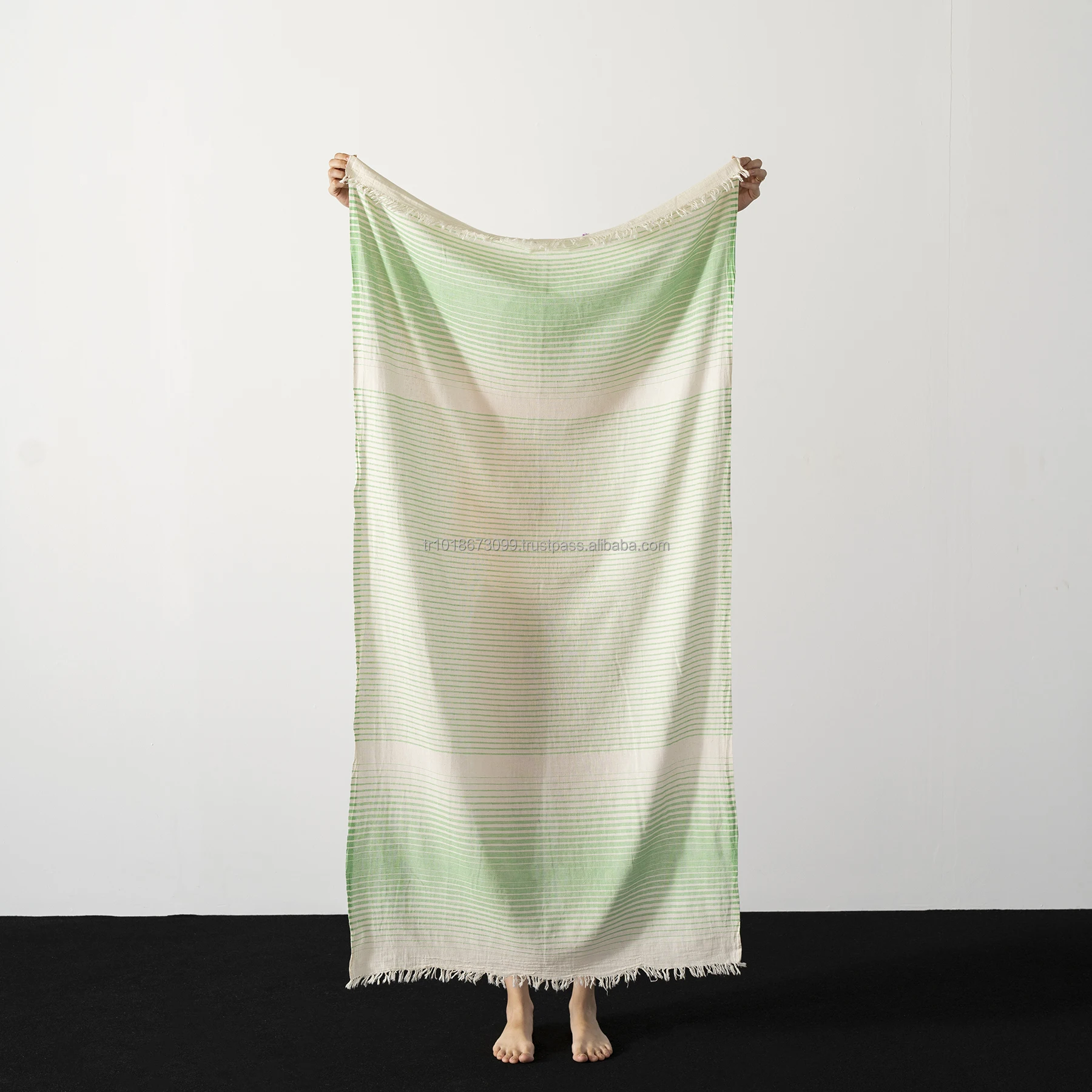 Summer Turkish Hamam Pestemal Beach Towels Lightweight 100% Cotton 35x70in Scarf Pareo Sarong