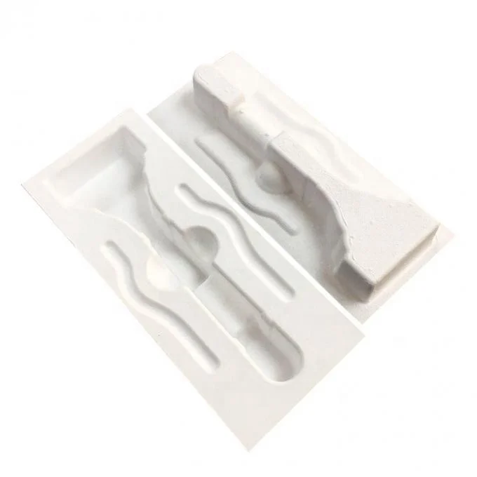Biodegradable Sugarcane Bagasse Pulp Fiber Molded Packaging Razor Insert Pack Inner Tray