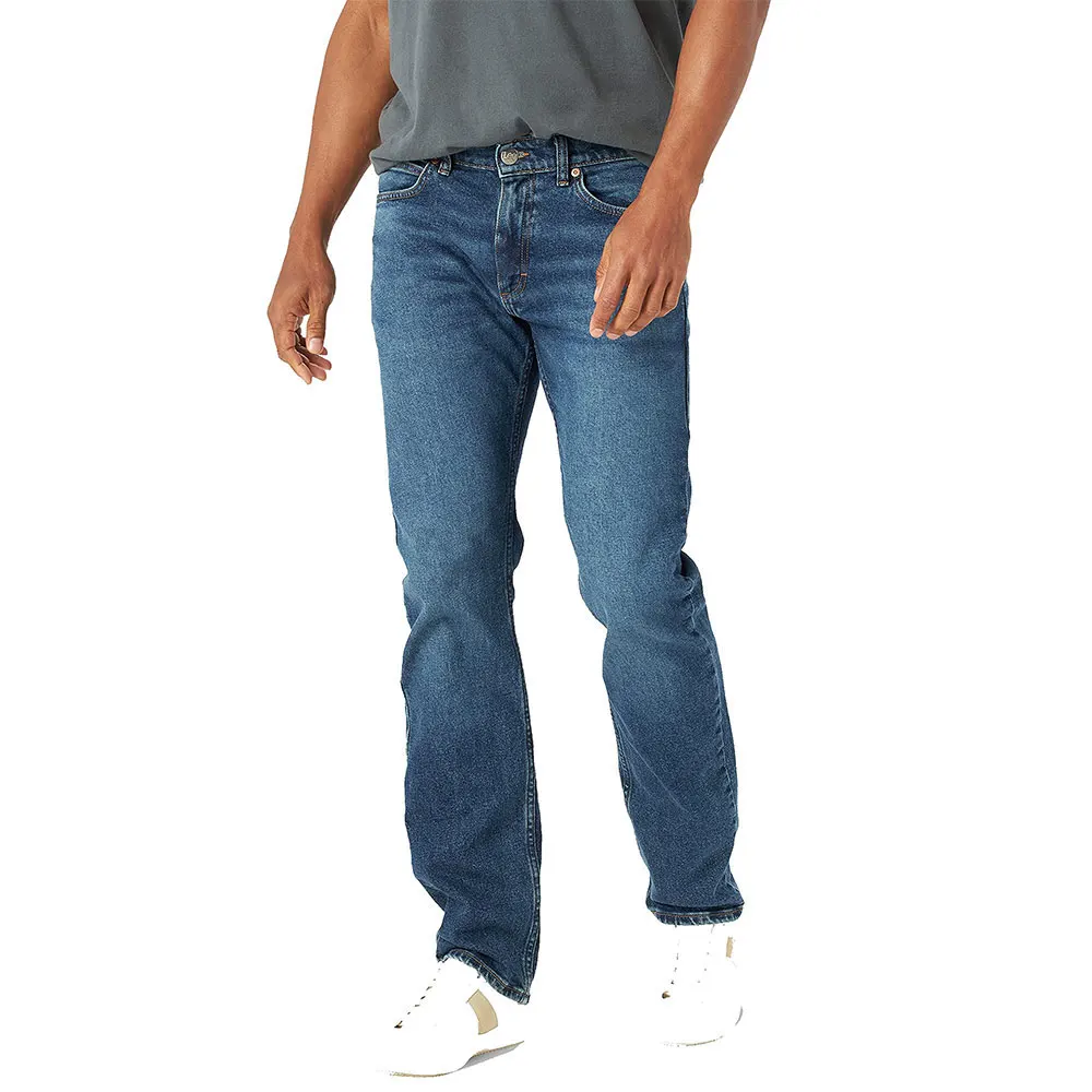 Breathable Denim Pants Men Straight Jeans Stylish Denim Jeans Men Street Wear Fitting Washed Slim Fit Stretch Pant oem service
