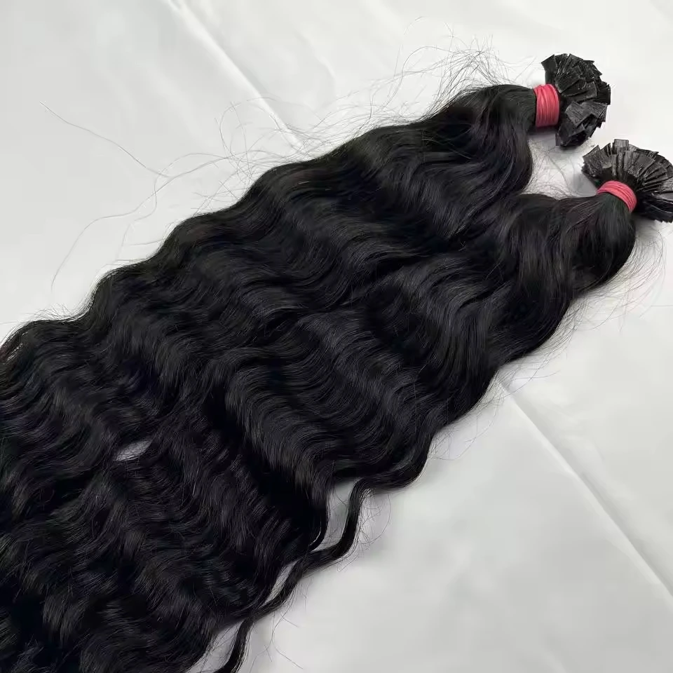 Hot Sale Double Drawn Remy flat tips Raw Virgin Bundles Human Hair Extensions High Quality Cuticle Aligned Raw Hair Indian