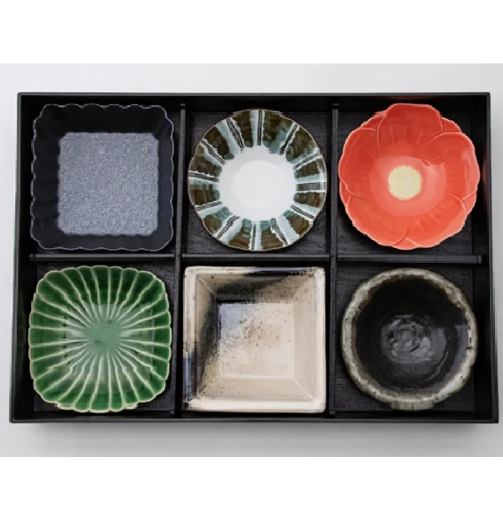 Набор керамической фарфоровой посуды оптовая продажа Bento Bamboo Ланч-бокс