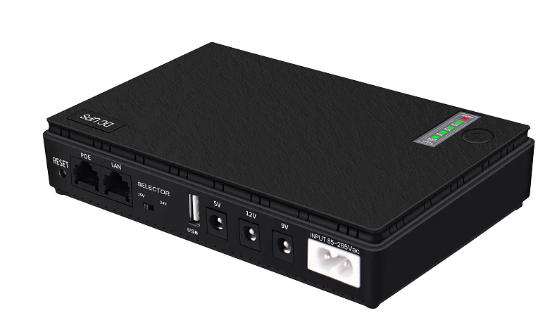 Mini dc ups 10400mah provide 5-8 hours backup time for wifi router