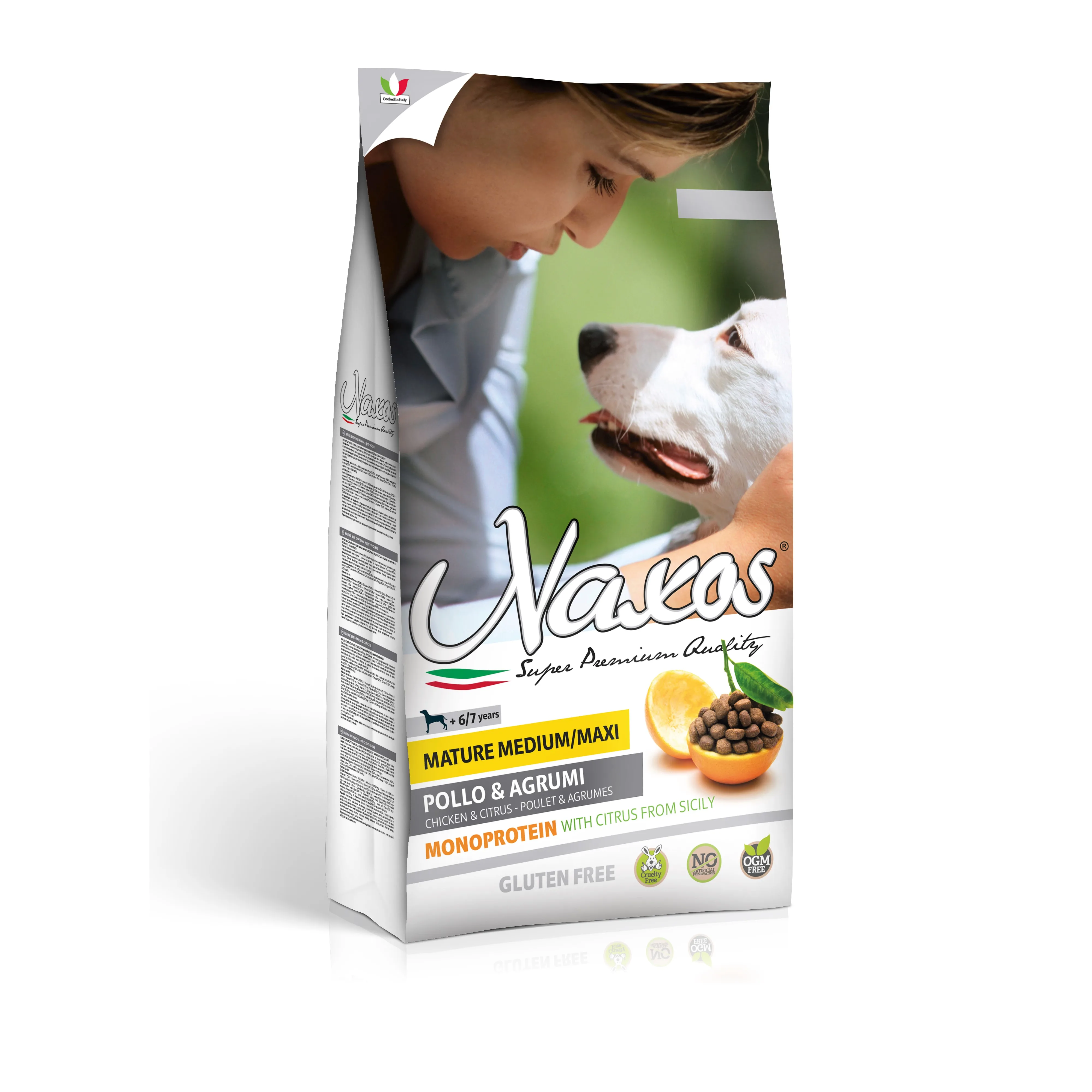 Premium Italian Dog Food Strong Bones Adult Dog Kibble for Medium and Maxi Size Dogs in pack 12kg