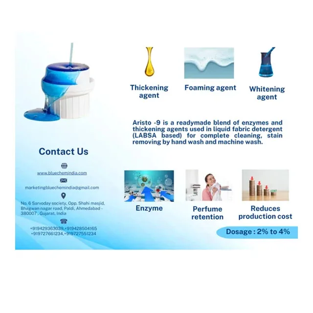 High quality cheap price Aristo 9 / liquid detergent chemical concentrated made by Indian manufacturer