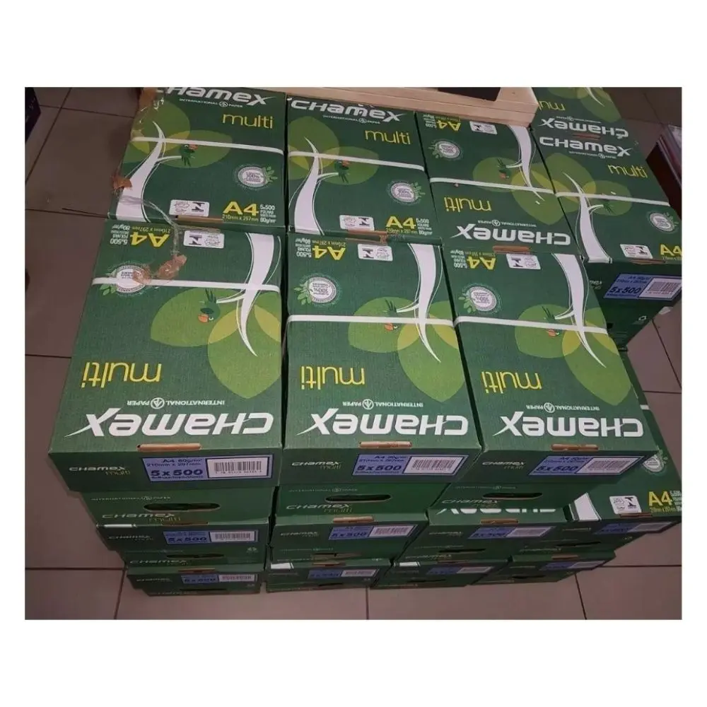 Quality chamex a4 paper For printing marketing materials like flyers and brochures online Best price Papel 75 GSM A4 copy paper