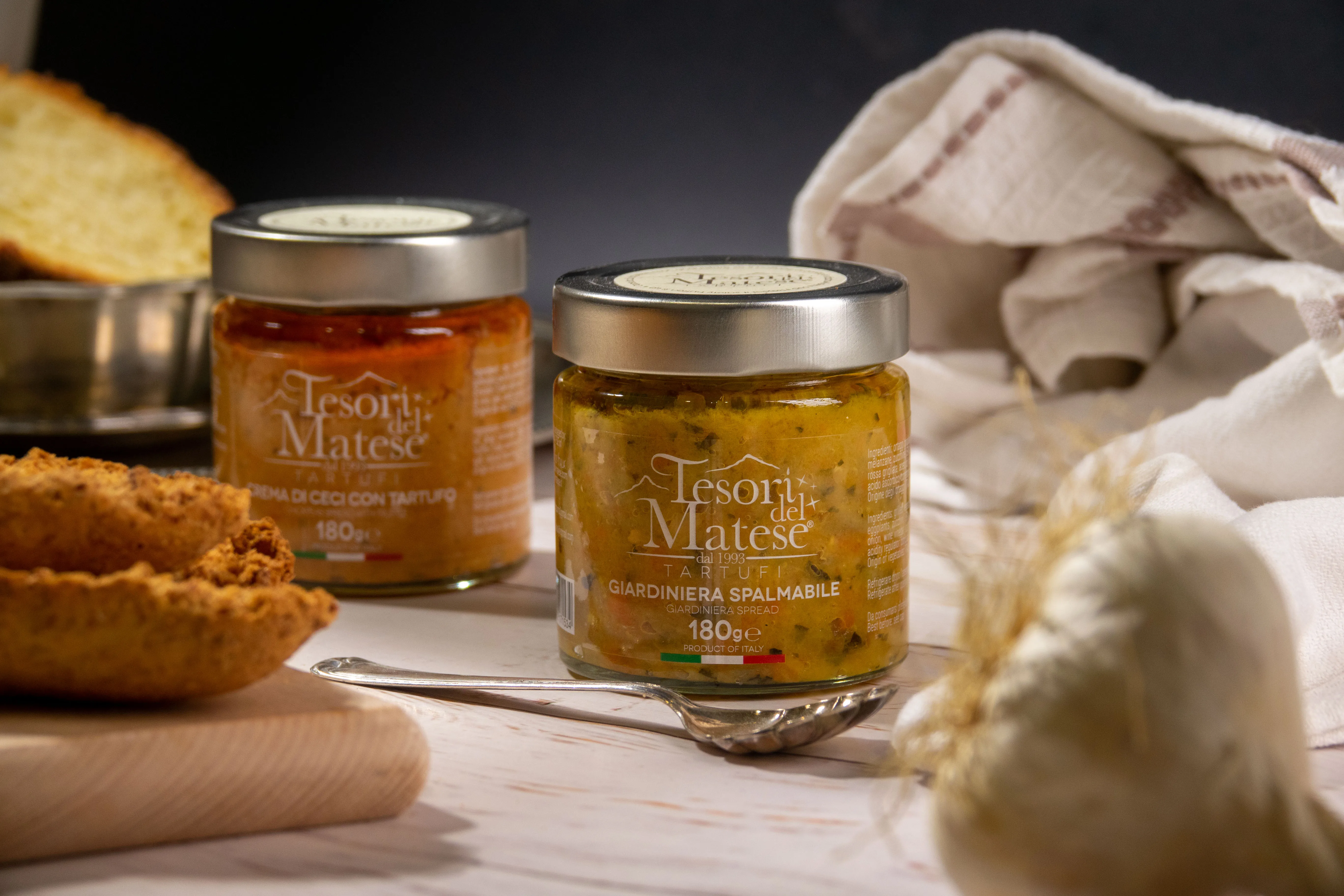 High Quality Italian Handmade Giardiniera Spread 180g  Glass Jar Packaging for Wholesale Perfect for your Appetizers