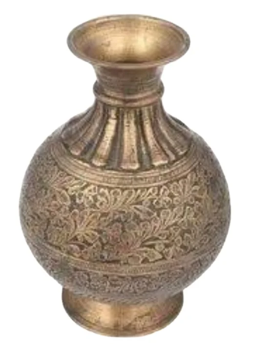 Manufacturer Of Brass Decorative Flower Pot High Quality Brass Antique Flower Vase Made India