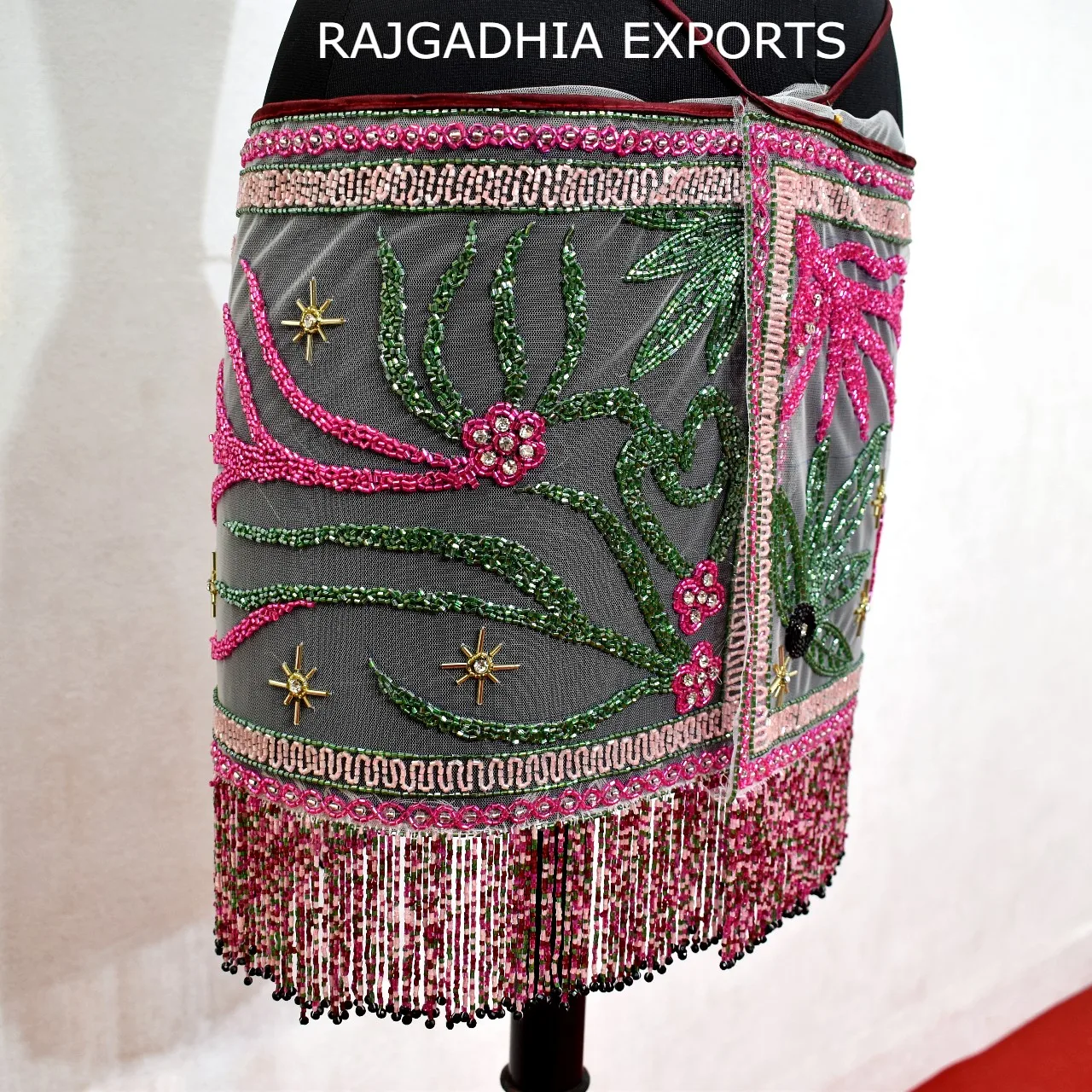 Beaded Skirts & Shorts  Western Wear Clothing & Accessories for women wear buy Heavy Beaded Skirt for wholesale