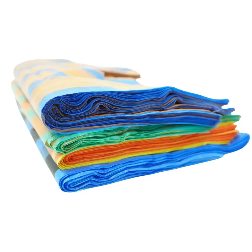 Hot Sale Logo Design Printed Striped T shirt Bag Multicolor Thickened Shopping T Shirt Vest Bag Grocery Bag for Packaging