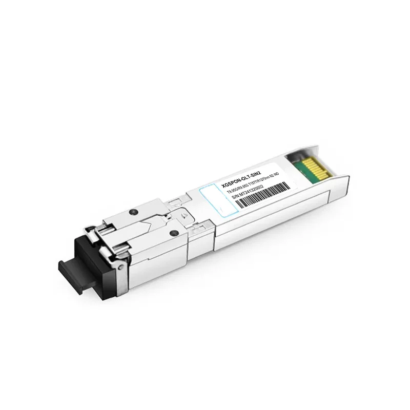 XGSPON-OLT-SIN2 XGSPON OLT SFP+ TX-9.95G/RX-9.95G, 2.488G Tx-1577nm/Rx-1270nm SN2 SC UPC DDM Industrial Optical Transceivers