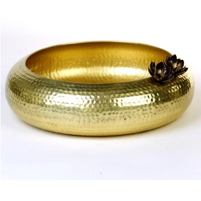 Modern Theme Metal Urli Diya Pack of 3 With Brass For Interior Home Decor Diwali Bowl Diya For Home Decoration