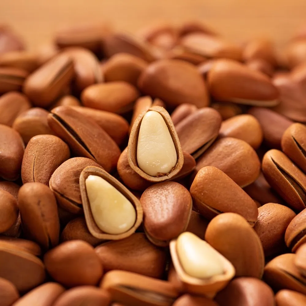 Lower serum cholesterol natural Organic pine nuts