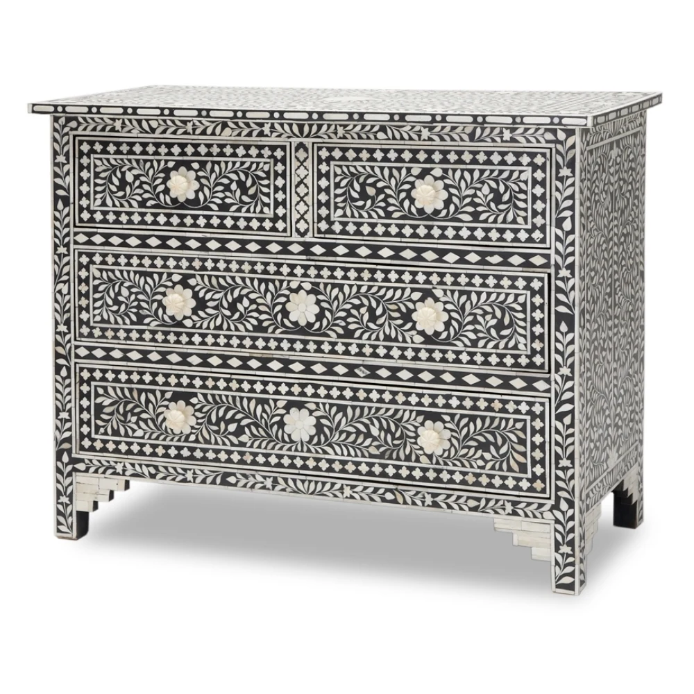 Bone Inlay Chest Drawer Living Room Cabinet Bone Inlay Dresser Bone Inlay Furniture for customized size cheapest price