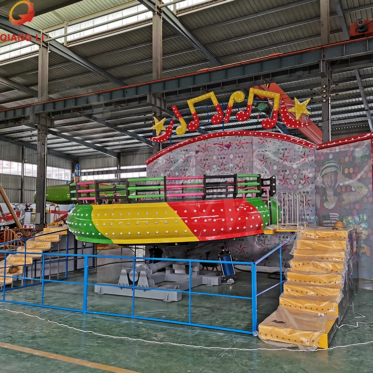 Qiangli brand Tagada Turntable Carnival Attractive Samba Tagada Amusement Park Rides Mini Disco Tagada With Trailer for sale