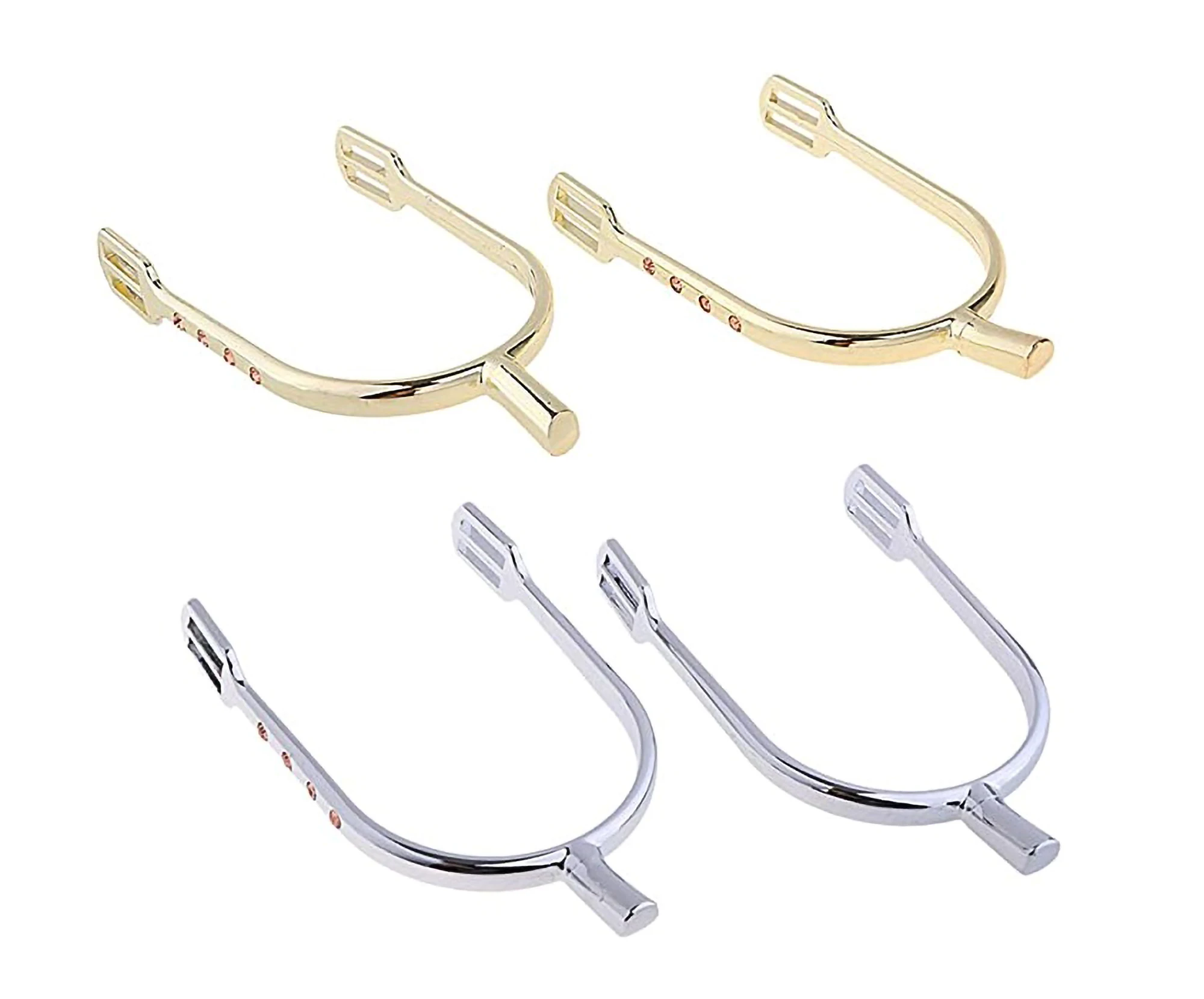 Western Riding Roping Spurs for Boots, Equestrian Sports Bumper Spurs for Adults Men Women Wholesale Customized