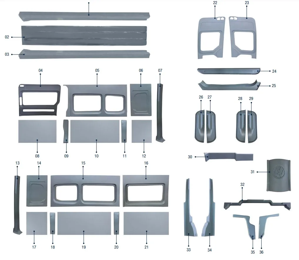 BEST OF*CRAFTER MAN*  Interior Trim Set RHD - LHD ABS PLASTIC  INTERIOR TRIM SETS FOR MINIBUS, CAMPERVAN, CARAVAN