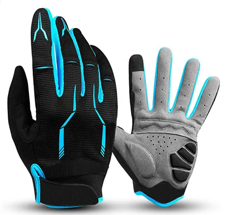 MTB Mountain Bike Full Finger Motorcycle Bicycle Gloves Breathable Summer Trailing Biking Down Road Gloves