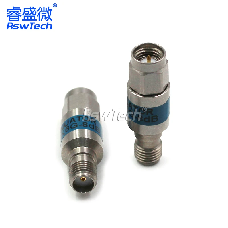 2W SMA Attenuator Male To Female 1db to 3db to10db to 30db jack Connector Coaxial RF Fixed Attenuators