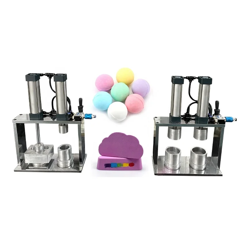 Industrial Professional Supplies Small Manual Bath Bomb Press 1/2/4/6 Piston Molds Shampoo Bars Pressing Forming Mould Machine