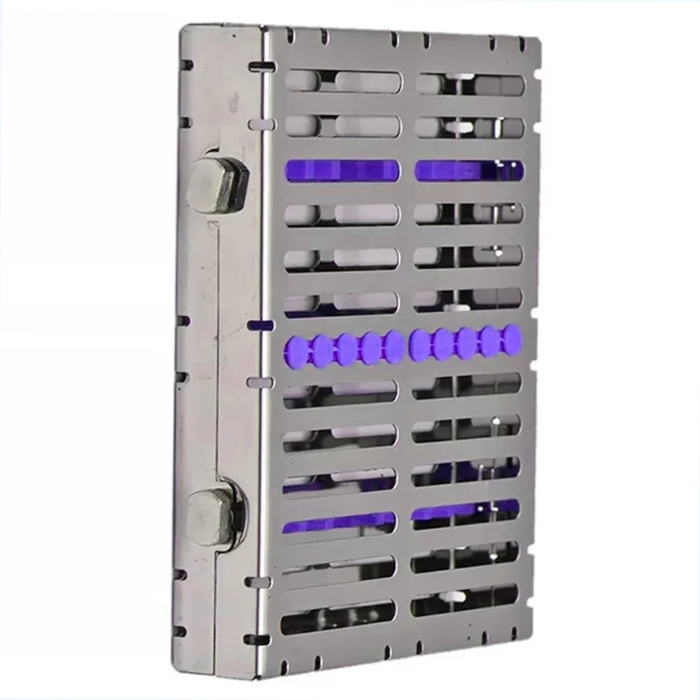 Surgical Grade Surgery Sterilization Cassette Rack Tray Sterilization Cassette Stainless Steel Dental Instrument Tray