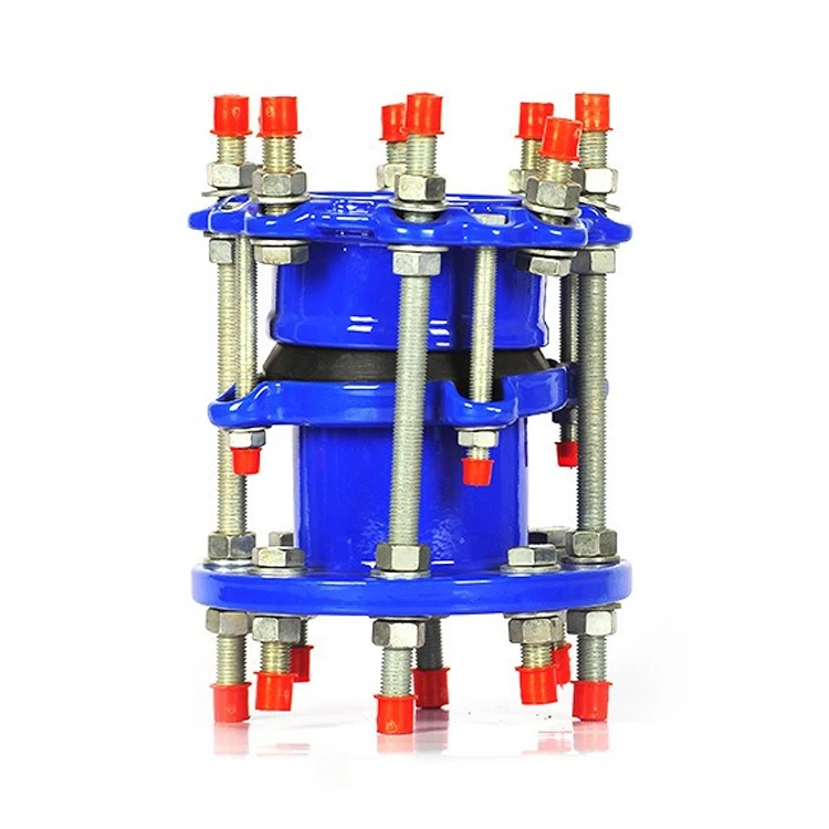 Top Quality  Flexible Flange Metal Pipe Fitting Blue Painting Ductile Iron Dismantling Joint