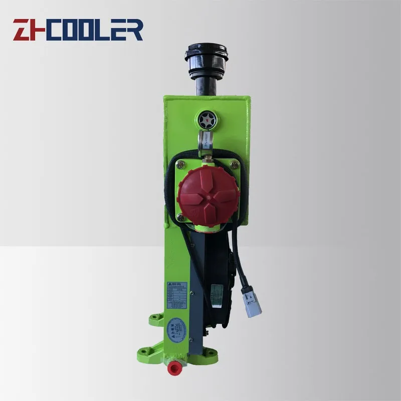Custom aluminum engine cooler hydraulic oil water gas cooler heat exchange With crane   concrete mixer truck