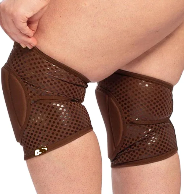 Protection Spandex Universal Adjustable Comfortable Pole Dance Knee Pads for Women available with customized design and logo
