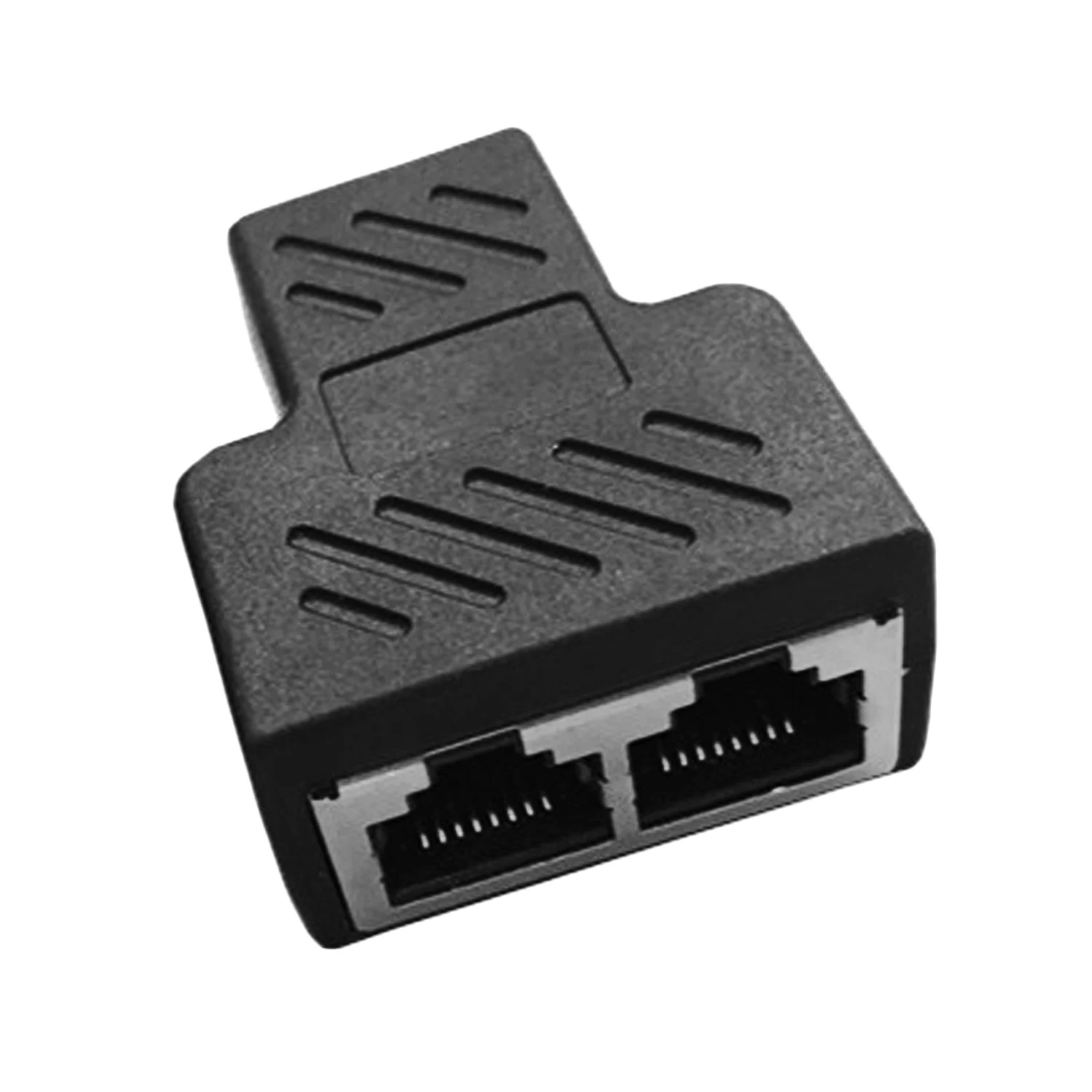 1 to 2 Way LAN Ethernet Network Cable Splitter Adapter RJ45 Female Splitter Socket Connector Adapter for Laptop