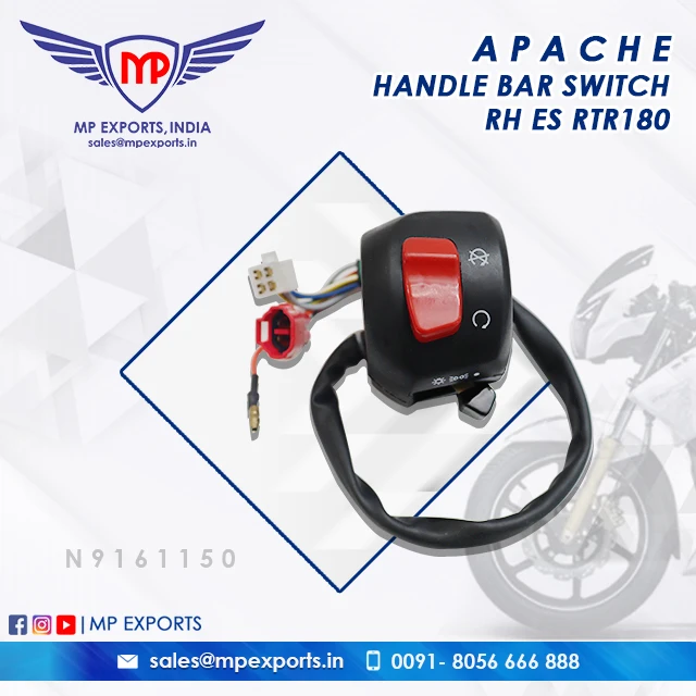 Ручной переключатель RH ES-Apache RTR 180 для TVS Apache 2-wheeler Запчасти доступны продажи по очень доступной цене