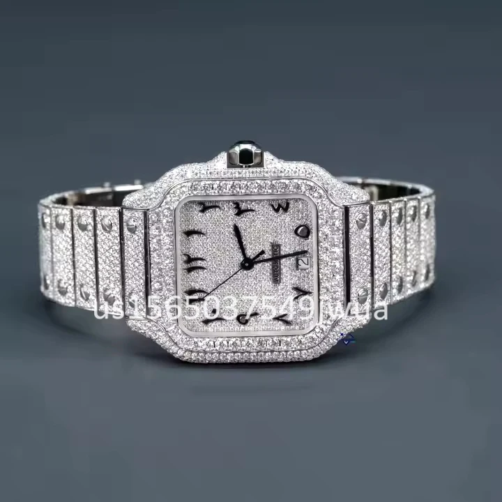 Mechanical Wrist Watch Made In Stainless Steel Moissanite Diamonds From Classic To Modern Mens Perfect Watch For Every Time