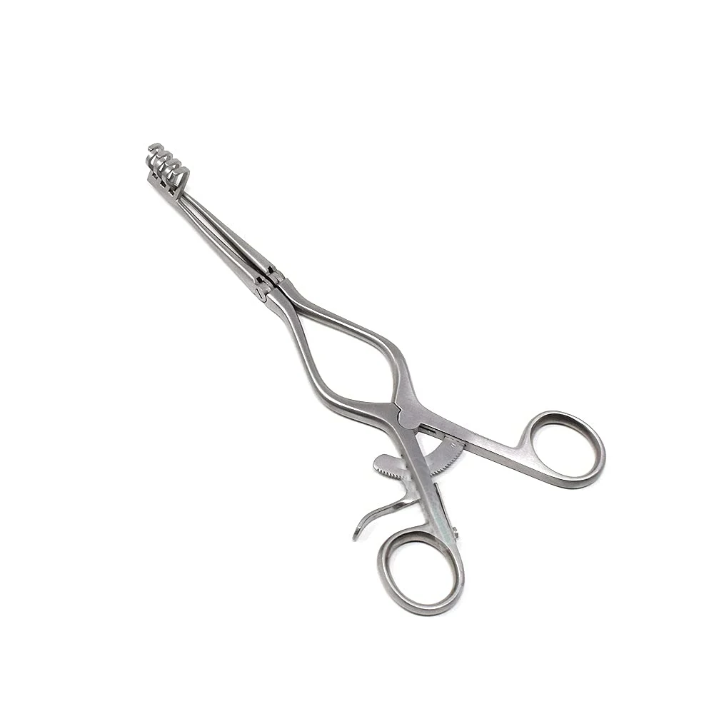New Professional Retaining Retractor Sharp Beckman Adson Self Retractor 4 x 4 Prongs 31.5 Cm Stainless Steel Retractor