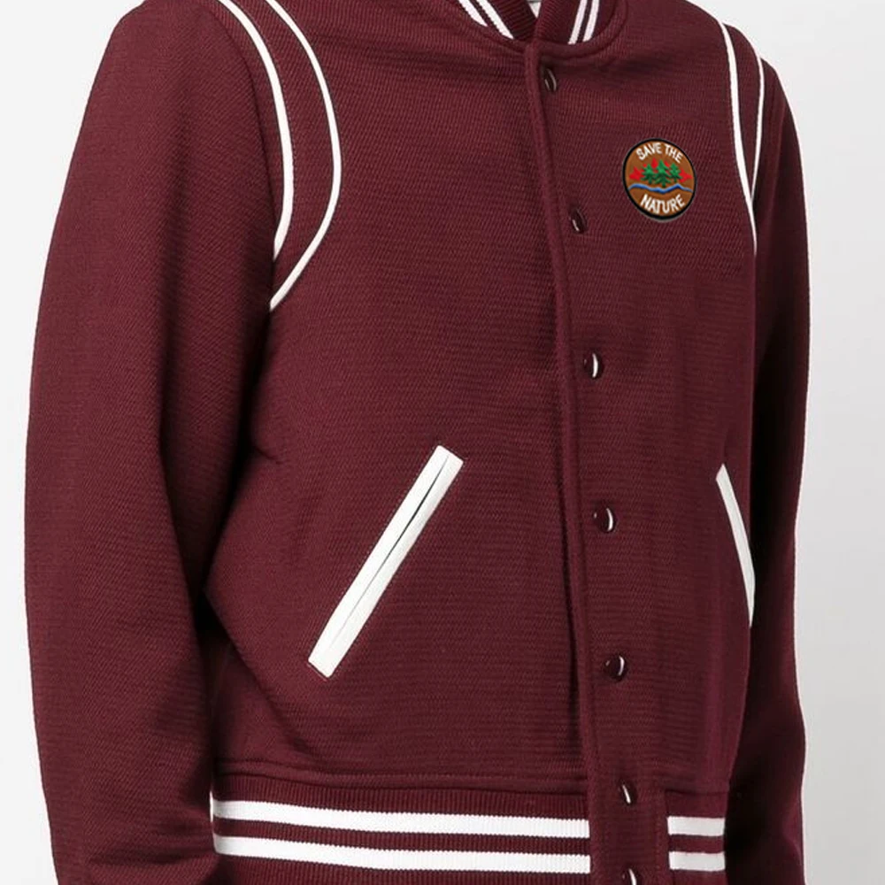 Hot Selling Custom Style Winter Wear Men Embroidered Varsity Jacket / Custom Embroidery Men Varsity Jacket