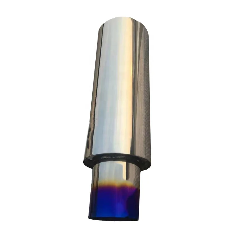 Wholesale High Quality Universal Car Stainless Steel Blue Muffler Exhaust Tip