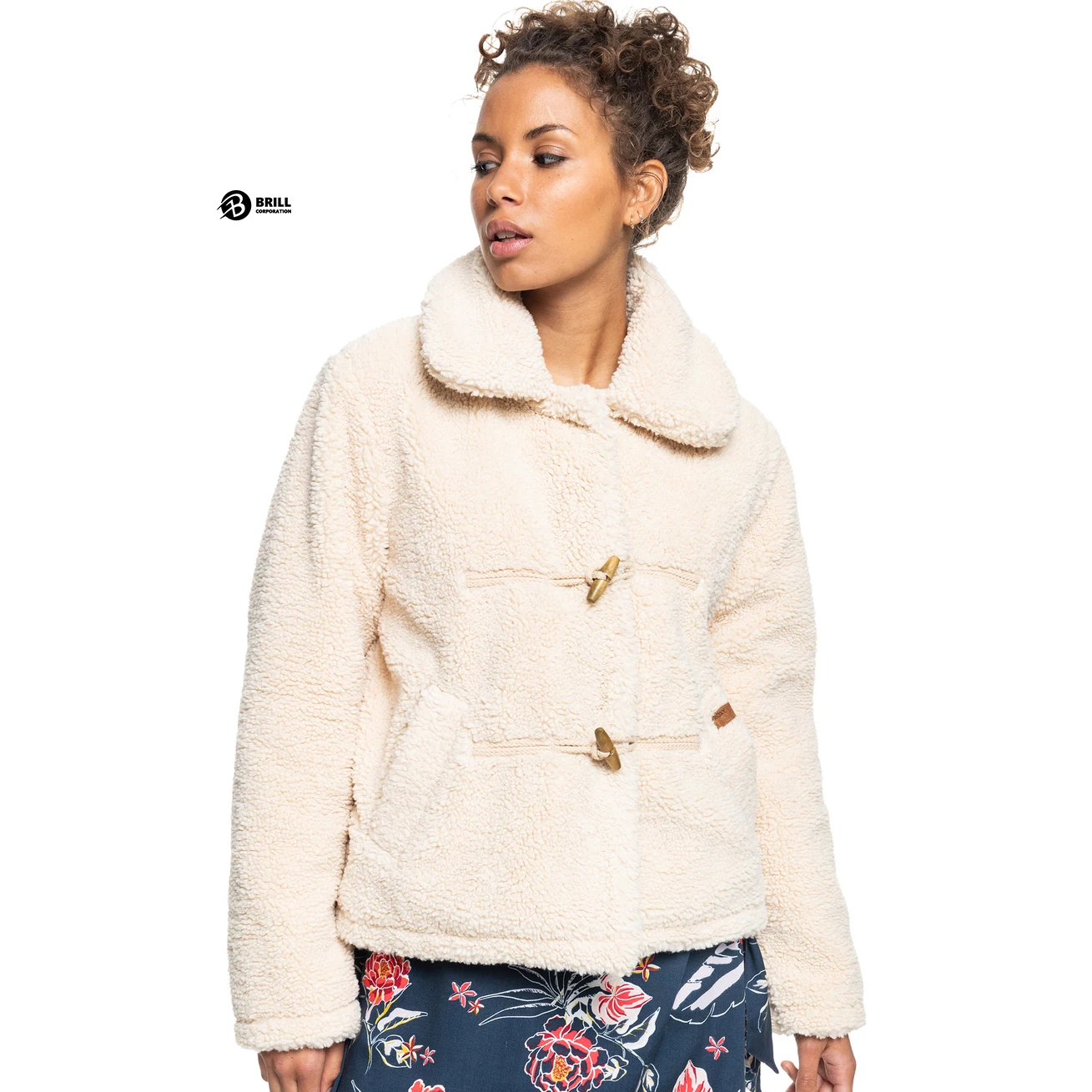 Women Breathable Fur Wool Sherpa Jacket \ Waterproof Light Weight Loose Fit Full Sleeve Bomber Sherpa Jacket Ladies