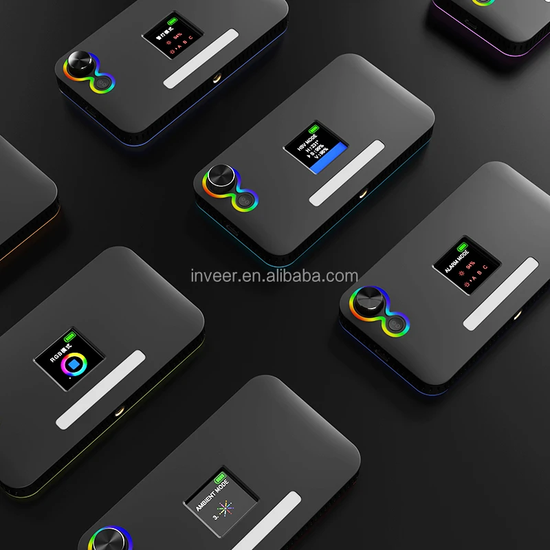 inveer  new  RGB LED back light on-Camera Photographic Filling Light DV-L7RB for Camera or video shooting