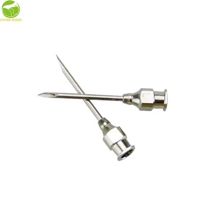 Poultry Reusable Metal Vaccination Veterinary Stainless Steel Syringes Needles