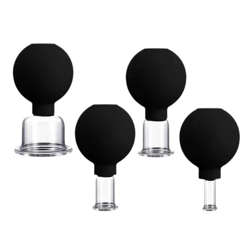 Wholesale Anti-Aging Body Therapy Set Silicone Ball & Glass Vacuum Cupping Jars Cellulite Suction Massage