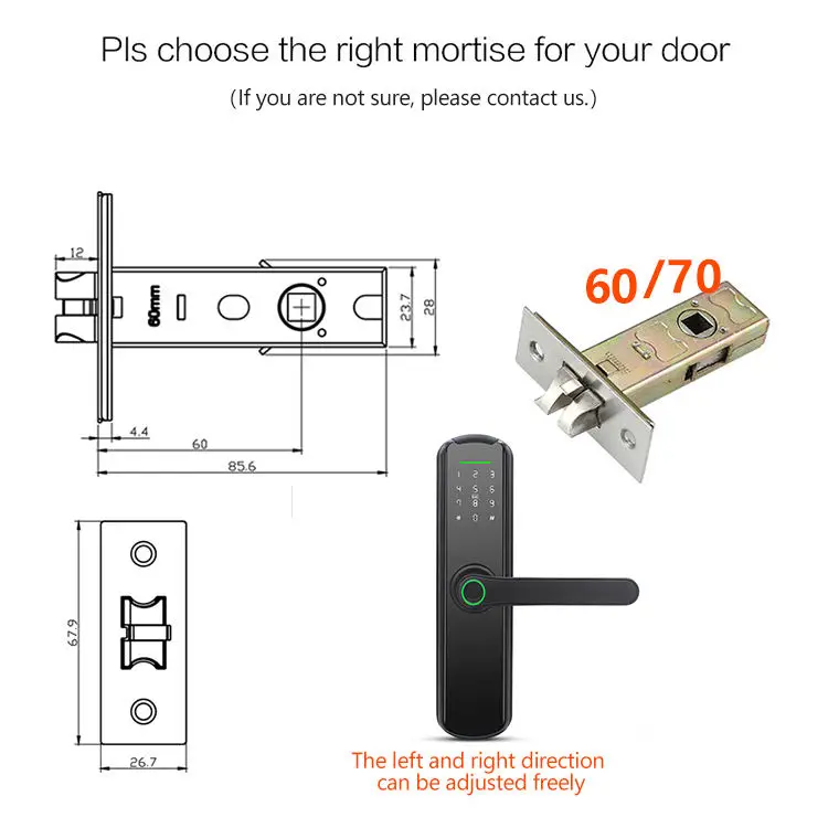 Navicat Tuya WIFI Fingerprint App Keyless Waterproof Voice Guide Sliding Digital Smart Lock For Home Hotel