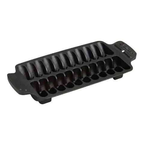Shrimp Cast Iron Grill and Serving Pan, 22 Holes  Baking Pan Household and Outdoor Camping use Cast Iron Cookware, Non-Stick