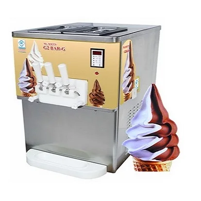 Wholesale Price High Production ( Mr.SOFTY G-2/FLOOR ) Floor Based Soft Ice Cream Machine Gravity Feed Supply