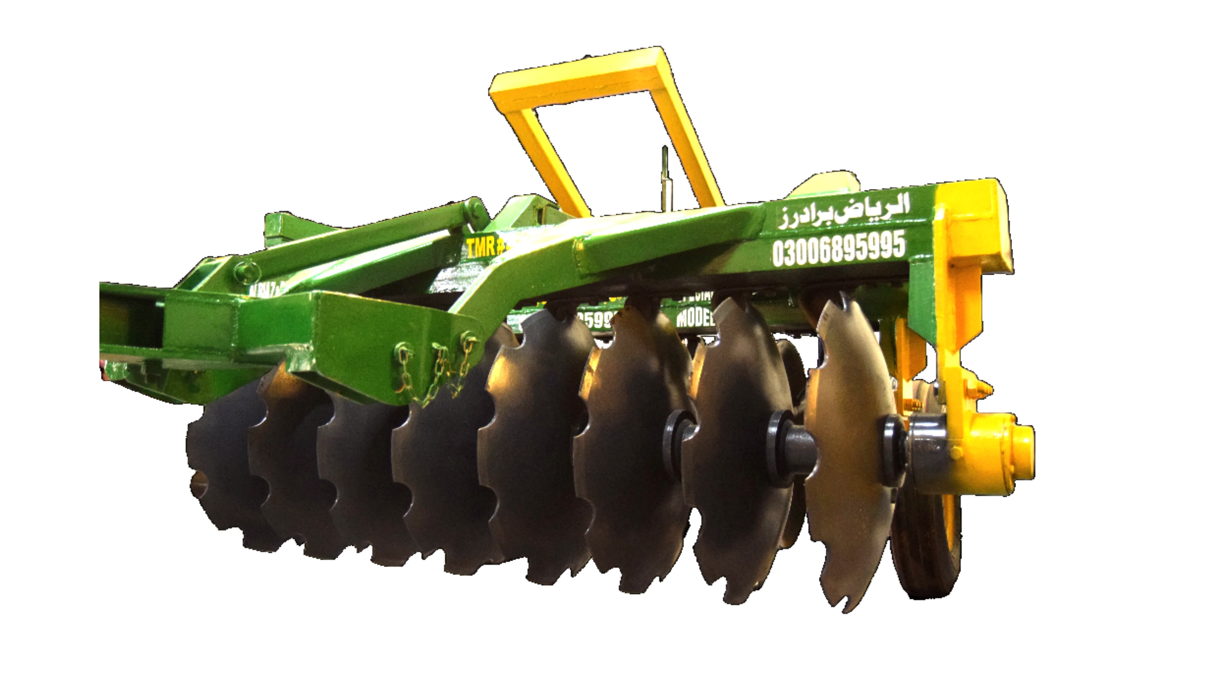 Direct Export Price Disk Harrow and plough Tractor 3 linked Rotary Blades 16 Disks with Tyre and Imported Bearings