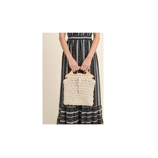 Fashionable Colorful Macrame Clutch Purse Hand Woven Macrame Wallet Boho Hand Bag With Fringes Buy From India