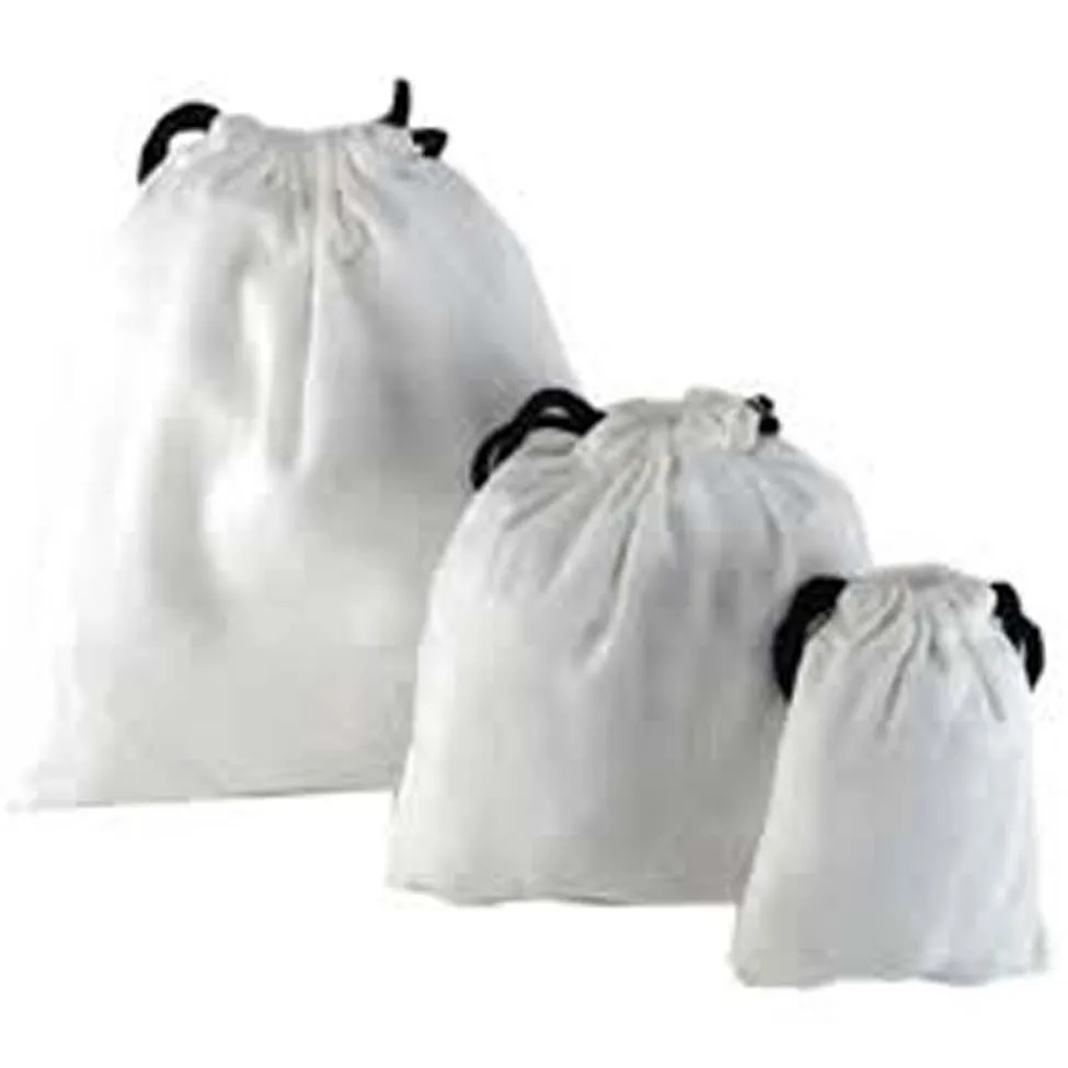 Top Selling White Colored Canvas Laundry Bag Made  With High Quality Cotton For Multipurpose Use with Customization available