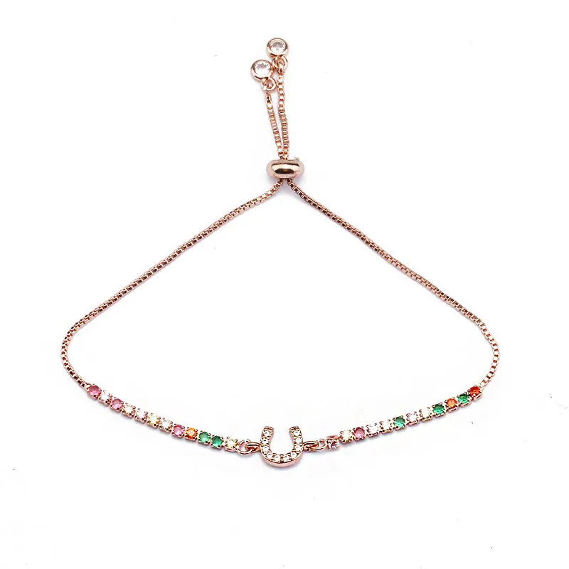 Low MOQ 10pcs Wholesale Women Stainless Steel Horse Shoe Jewelry Horseshoe Bracelet