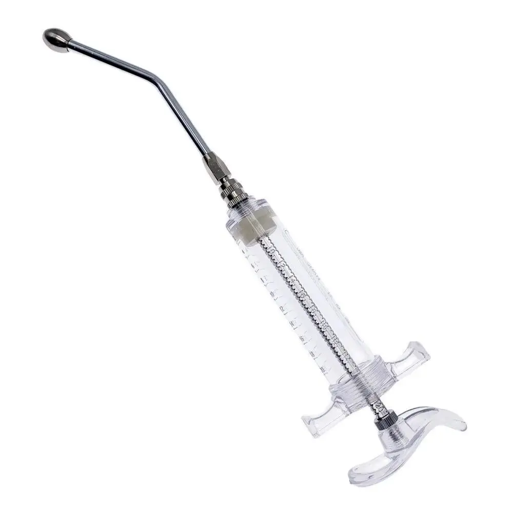Veterinary Automatic Drencher threaded Nozzles Vaccine Continuous Injectorstainless steel Drencher needle for animal birds or sm
