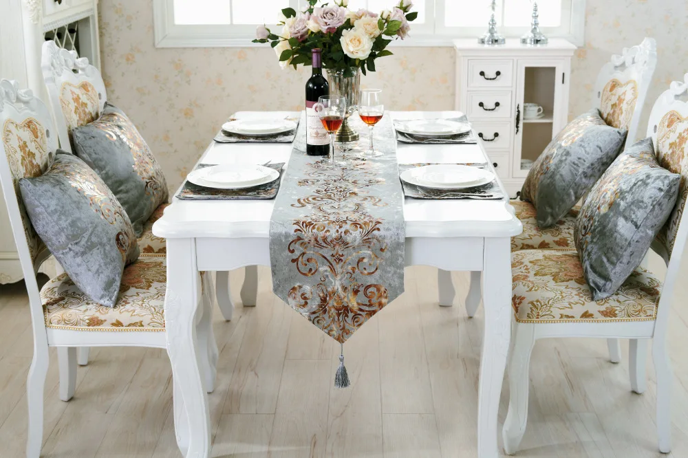 Table runners tablecloths  fancy wedding luxury table runner with place mats table runner set