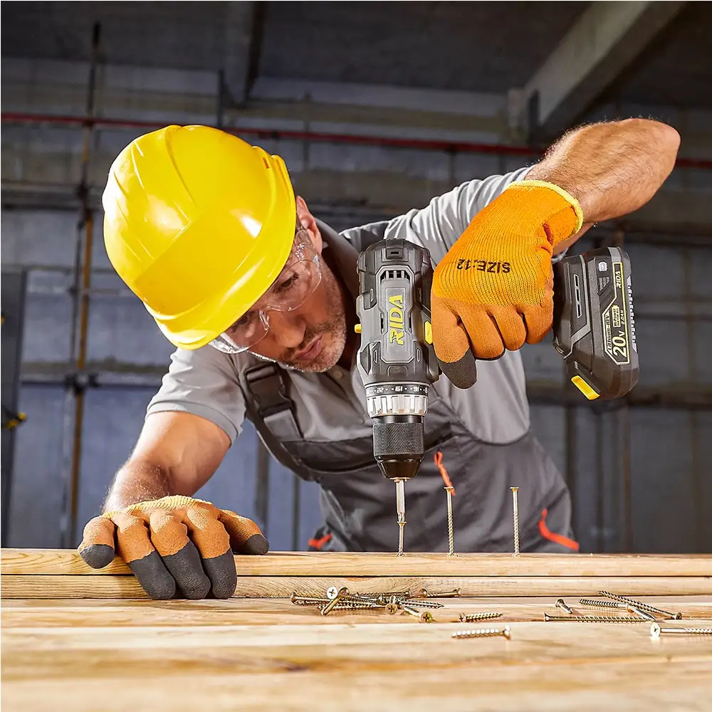 RIDA Amazon Best Selling 20V Cordless Power drill taladro inalambrico with Lithium Rechargeable battery