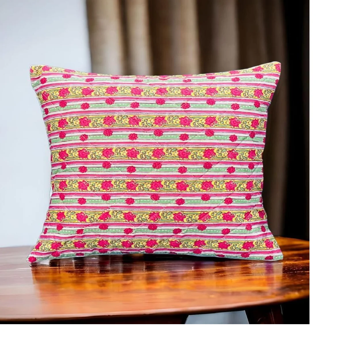 Custom made printed cushion covers,hand crafted in 100 % cotton fabric machine washable for home & hotels & for resale