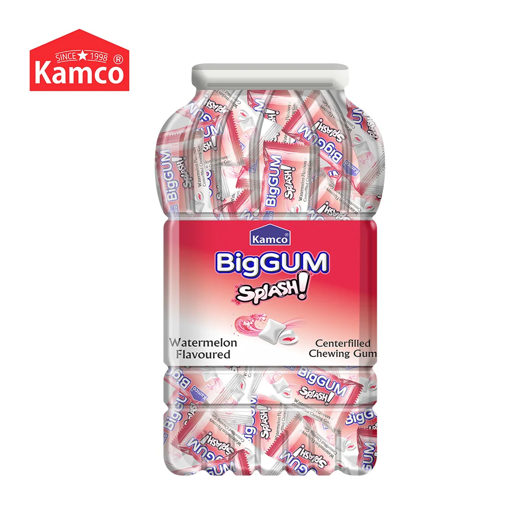 Export Quality Big Gum Splash Watermelon Center Filled Chewing Gum