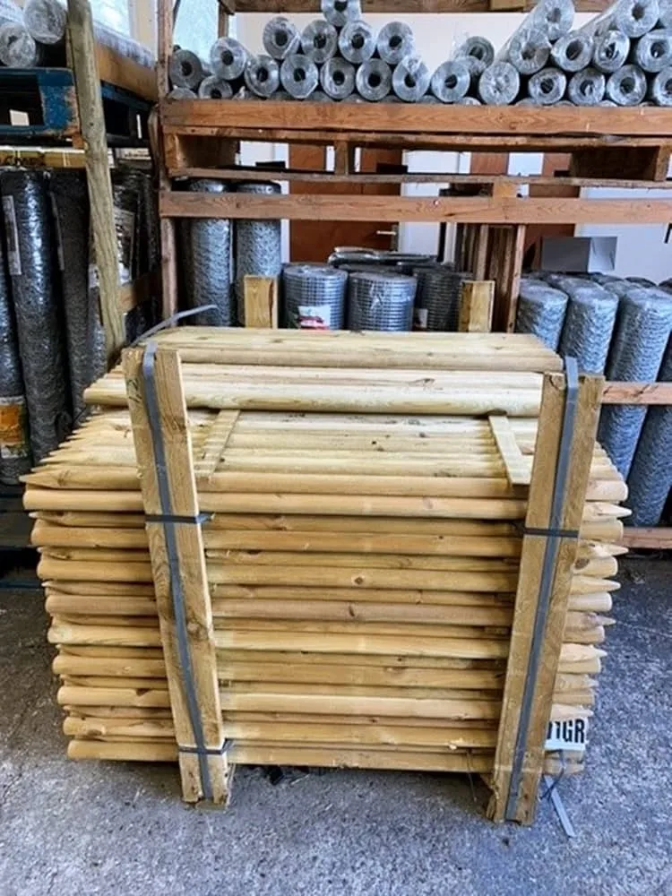 Wooden Square Stakes from Hardwood Round Wood stakes for farm fencing poles agricultural stakes
